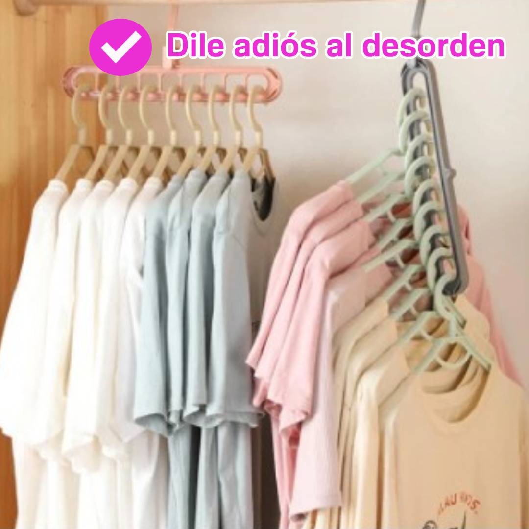 PACK DE 5 PERCHAS MAGICAS CLOSETFLOW, Del caos al orden en segundos