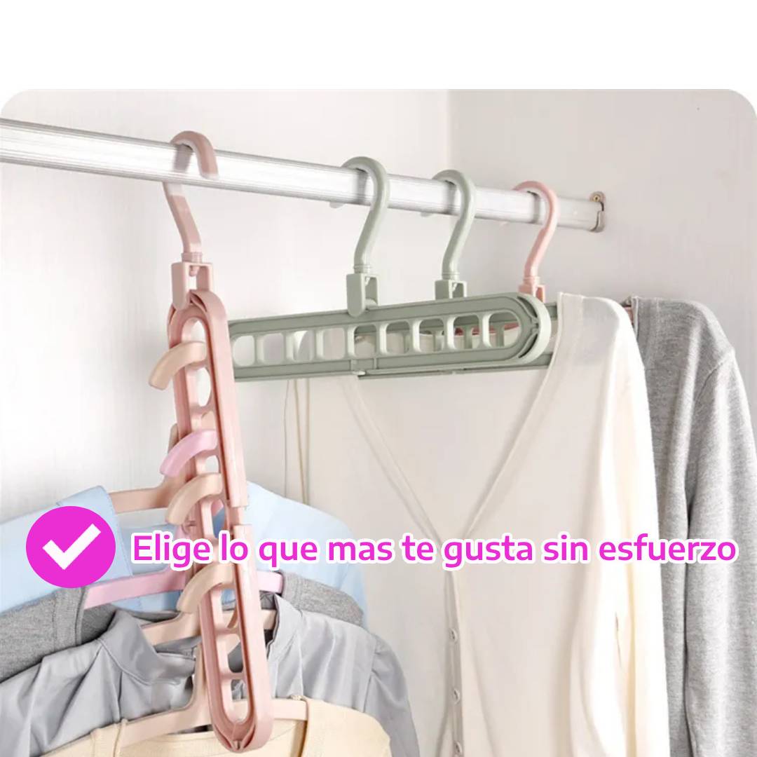 PACK DE 5 PERCHAS MAGICAS CLOSETFLOW, Del caos al orden en segundos