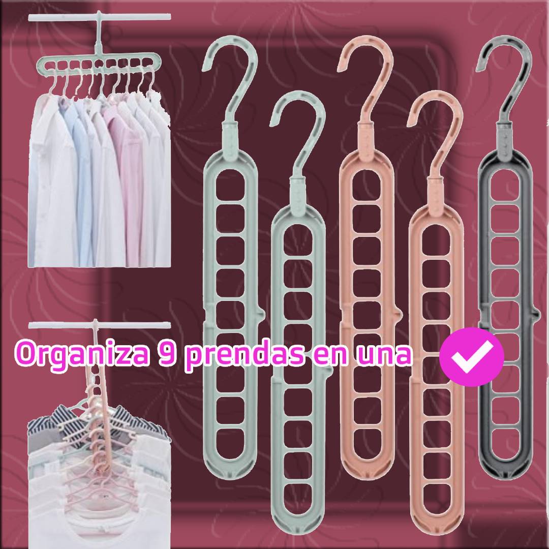 PACK DE 5 PERCHAS MAGICAS CLOSETFLOW, Del caos al orden en segundos