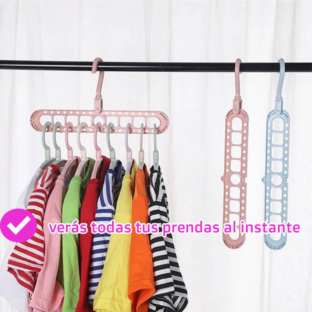 PACK DE 5 PERCHAS MAGICAS CLOSETFLOW, Del caos al orden en segundos